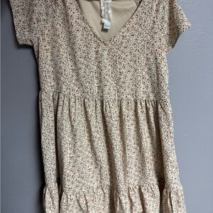 Dry goods, mini/midi peplum floral dress size small